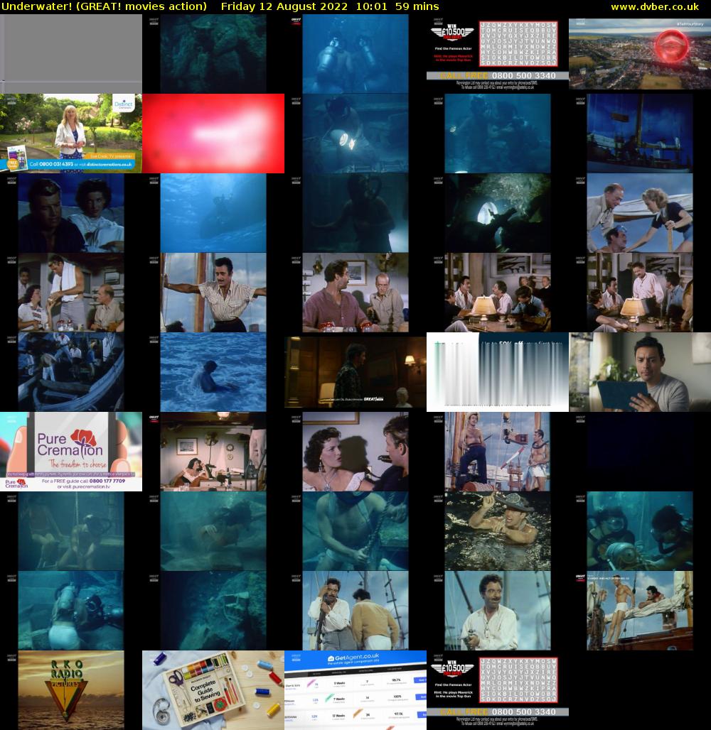Underwater! (GREAT! movies action) Friday 12 August 2022 10:01 - 11:00