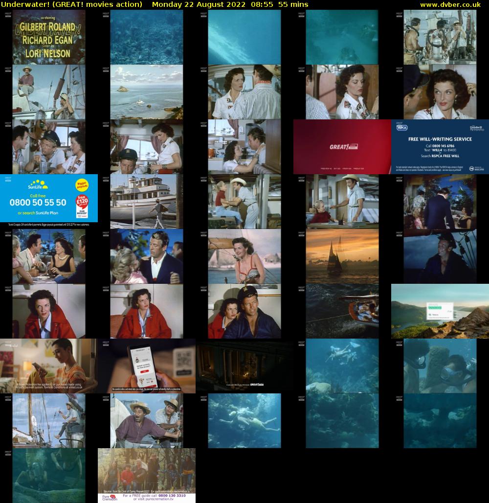 Underwater! (GREAT! movies action) Monday 22 August 2022 08:55 - 09:50