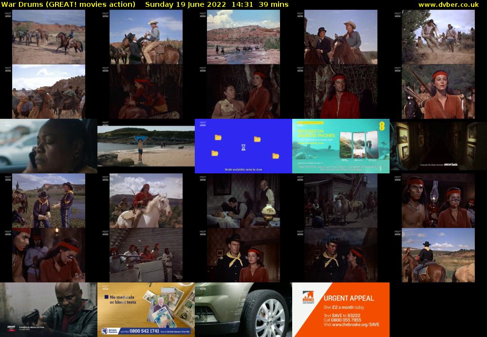 War Drums (GREAT! movies action) Sunday 19 June 2022 14:31 - 15:10