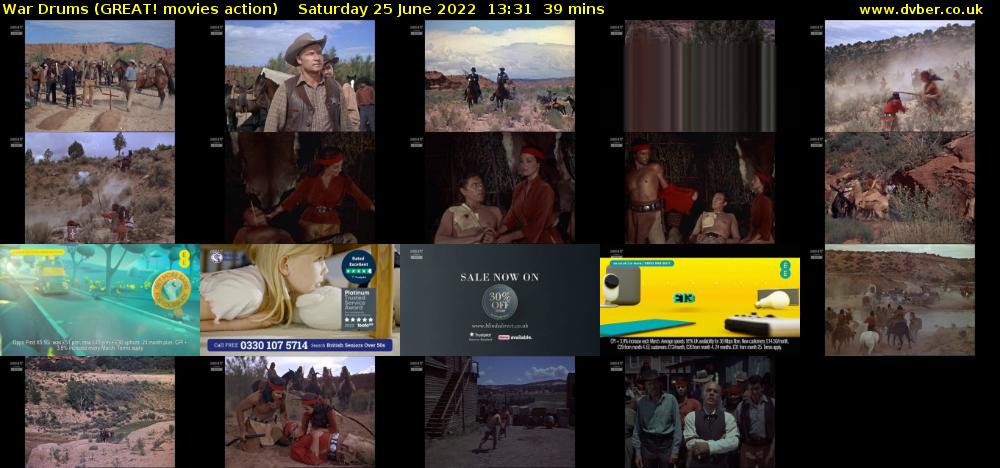 War Drums (GREAT! movies action) Saturday 25 June 2022 13:31 - 14:10