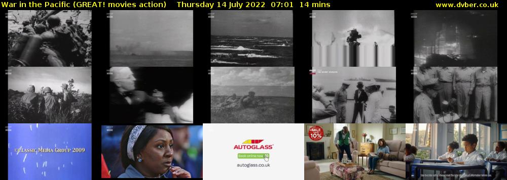 War in the Pacific (GREAT! movies action) Thursday 14 July 2022 07:01 - 07:15