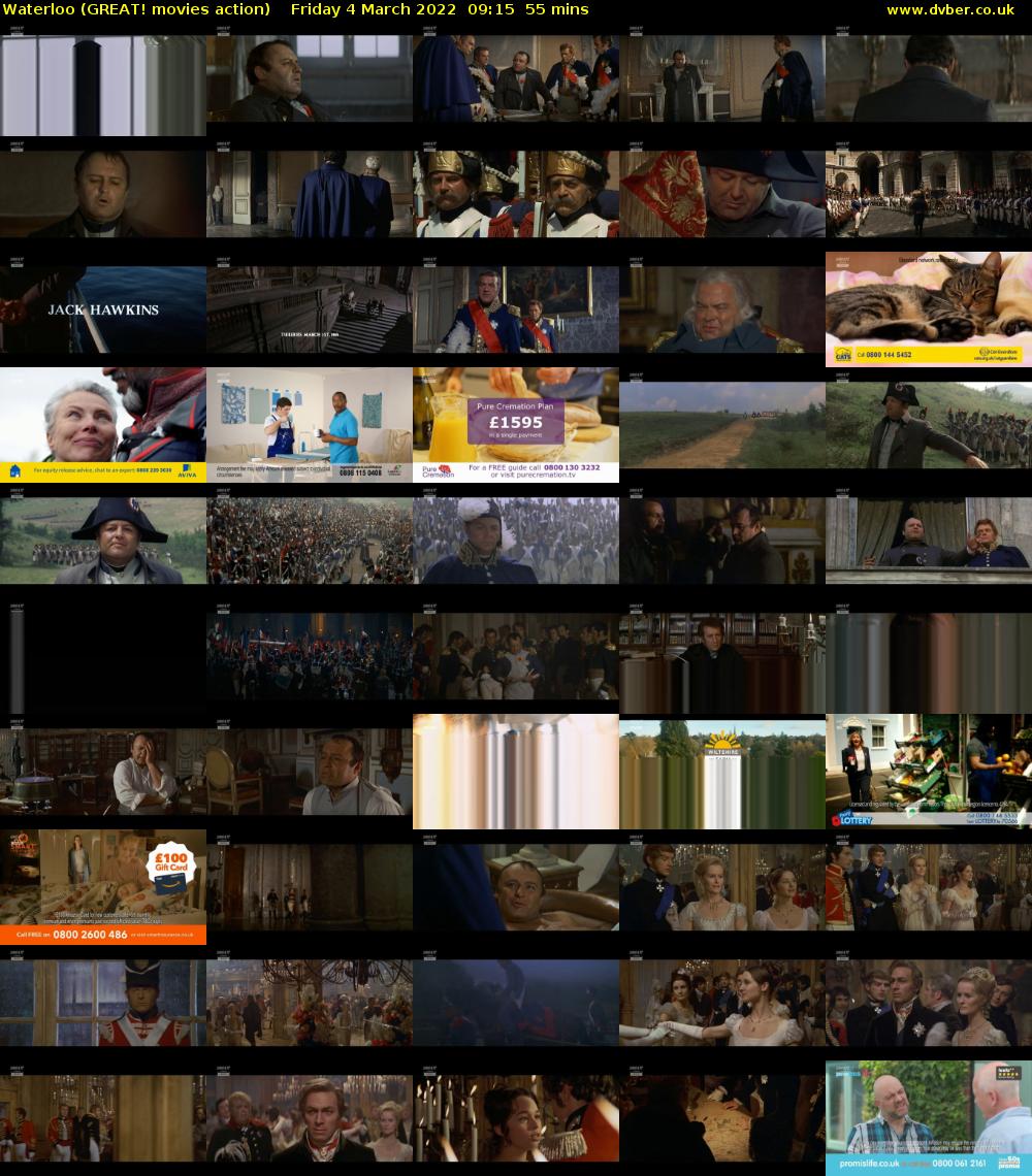 Waterloo (GREAT! movies action) Friday 4 March 2022 09:15 - 10:10