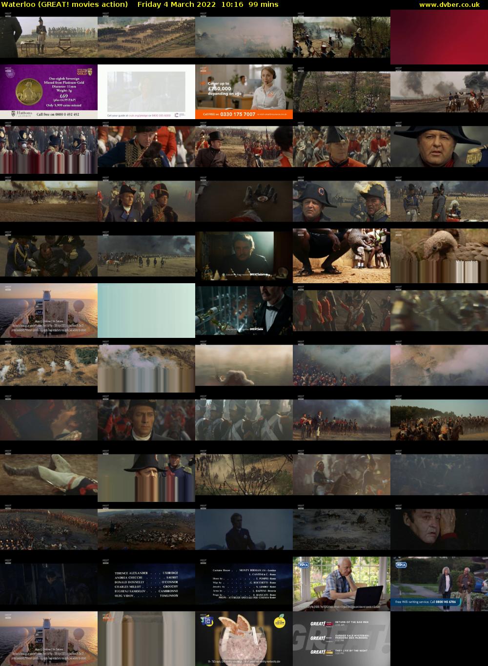 Waterloo (GREAT! movies action) Friday 4 March 2022 10:16 - 11:55