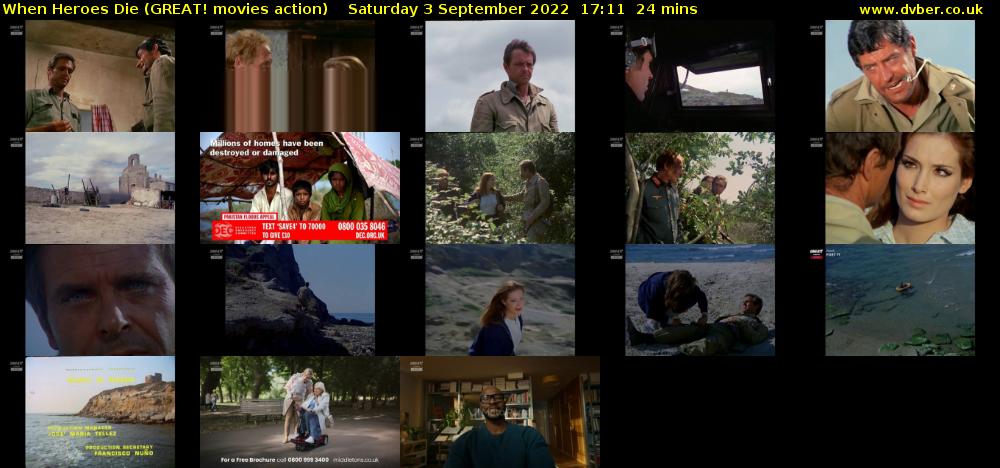When Heroes Die (GREAT! movies action) Saturday 3 September 2022 17:11 - 17:35