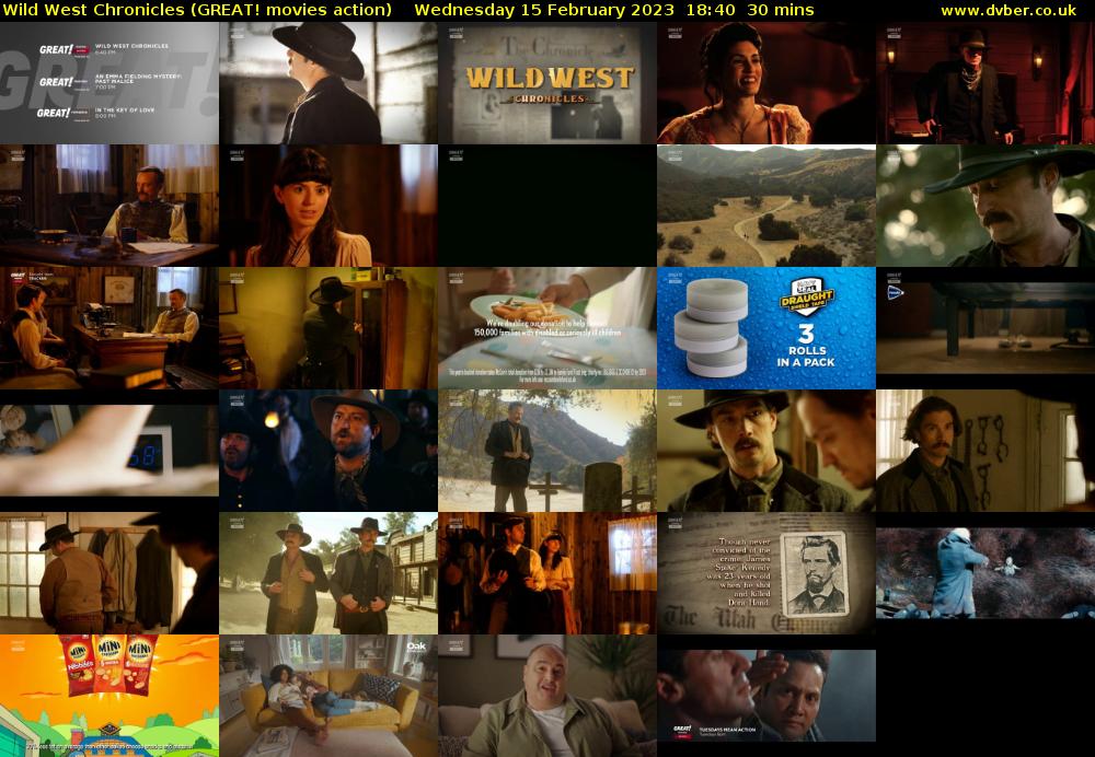 Wild West Chronicles (GREAT! movies action) Wednesday 15 February 2023 18:40 - 19:10