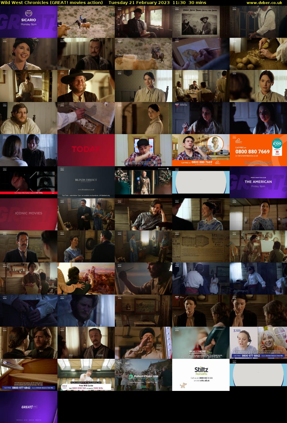 Wild West Chronicles (GREAT! movies action) Tuesday 21 February 2023 11:30 - 12:00