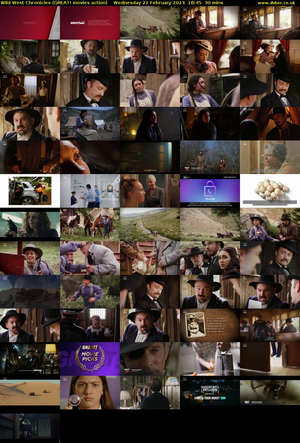 Wild West Chronicles (GREAT! movies action) Wednesday 22 February 2023 18:45 - 19:15