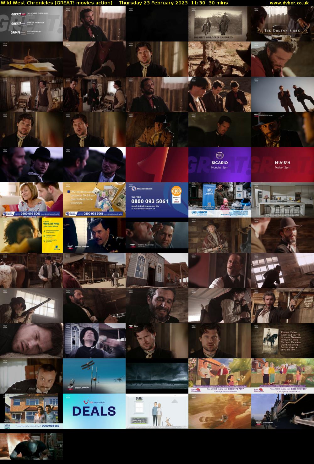 Wild West Chronicles (GREAT! movies action) Thursday 23 February 2023 11:30 - 12:00