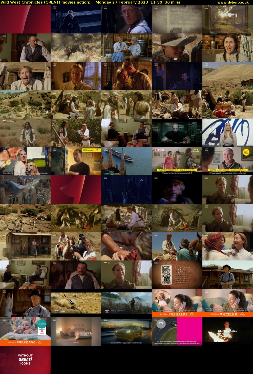 Wild West Chronicles (GREAT! movies action) Monday 27 February 2023 11:30 - 12:00