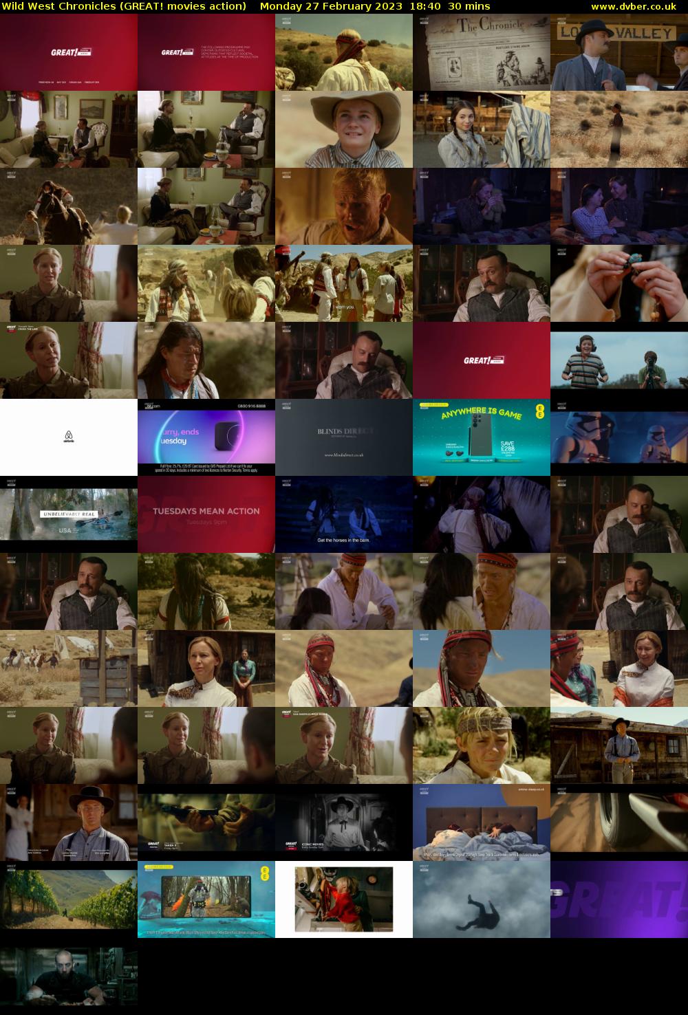 Wild West Chronicles (GREAT! movies action) Monday 27 February 2023 18:40 - 19:10