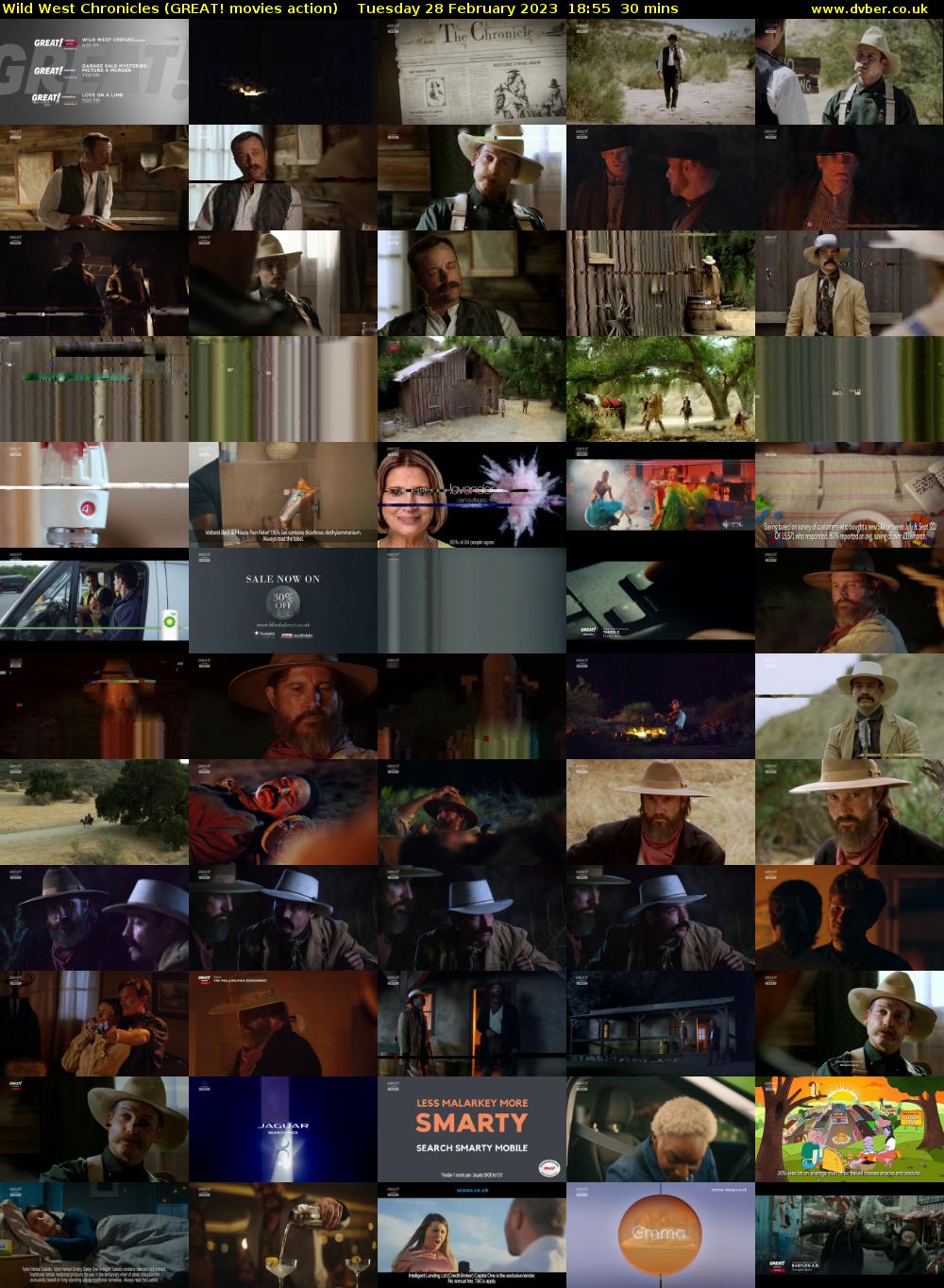 Wild West Chronicles (GREAT! movies action) Tuesday 28 February 2023 18:55 - 19:25