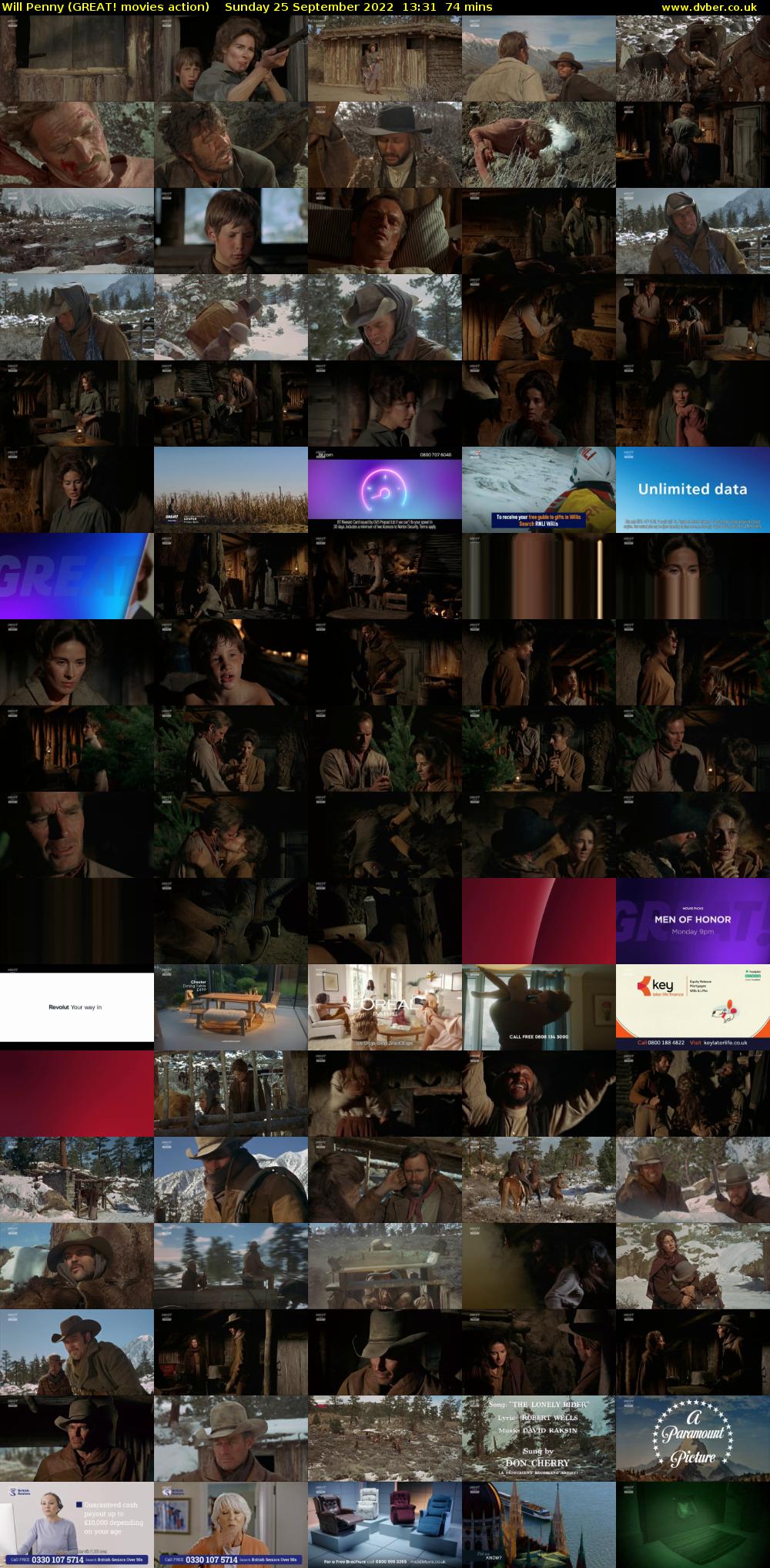 Will Penny (GREAT! movies action) Sunday 25 September 2022 13:31 - 14:45