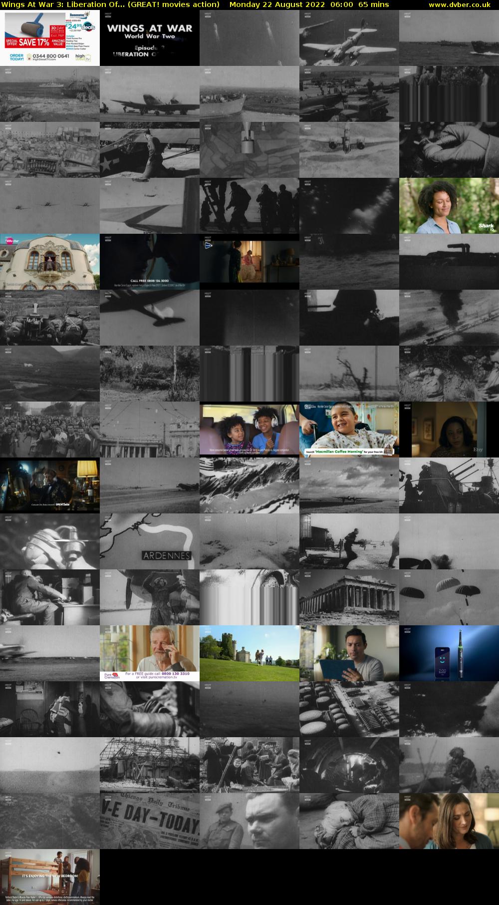 Wings At War 3: Liberation Of... (GREAT! movies action) Monday 22 August 2022 06:00 - 07:05