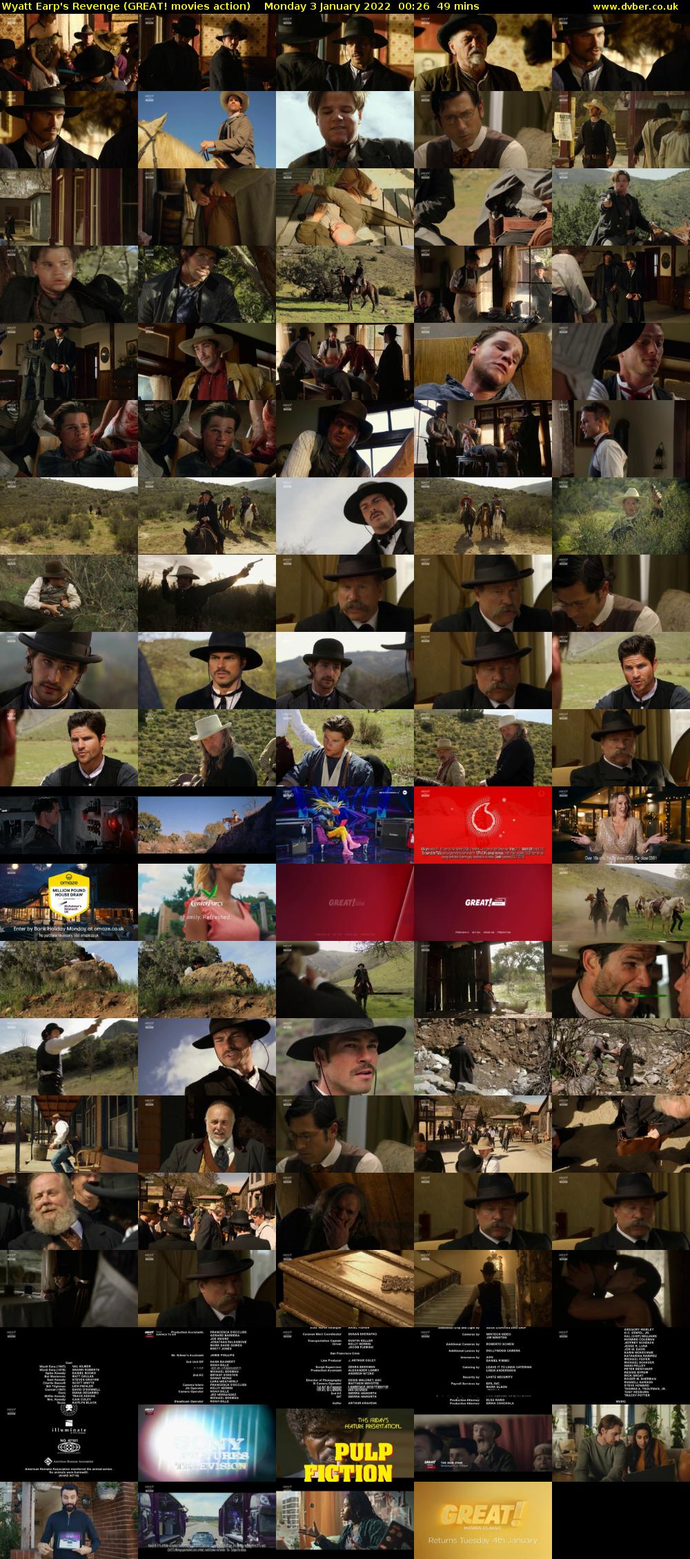 Wyatt Earp's Revenge (GREAT! movies action) Monday 3 January 2022 00:26 - 01:15