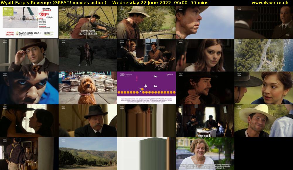 Wyatt Earp's Revenge (GREAT! movies action) Wednesday 22 June 2022 06:00 - 06:55