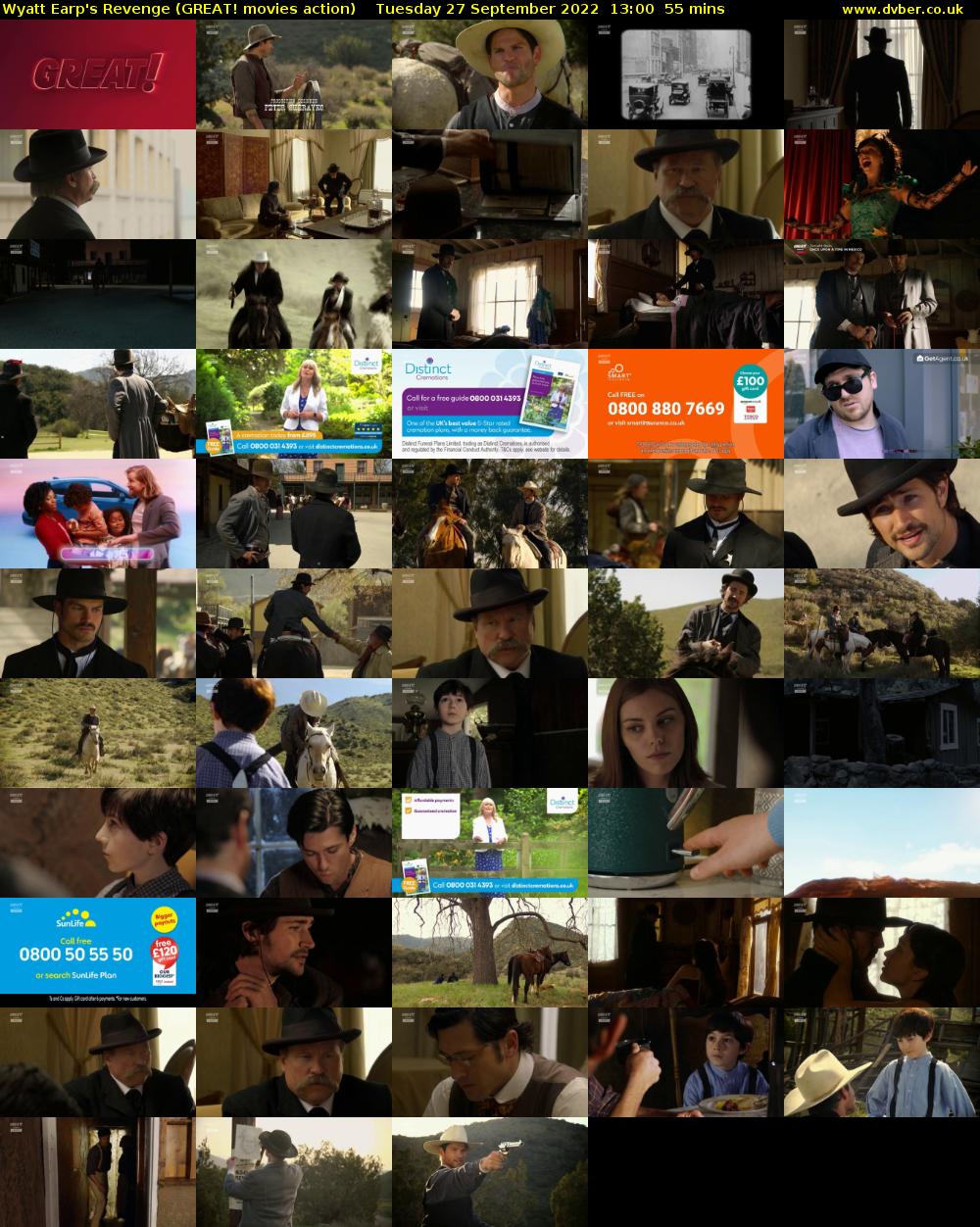 Wyatt Earp's Revenge (GREAT! movies action) Tuesday 27 September 2022 13:00 - 13:55