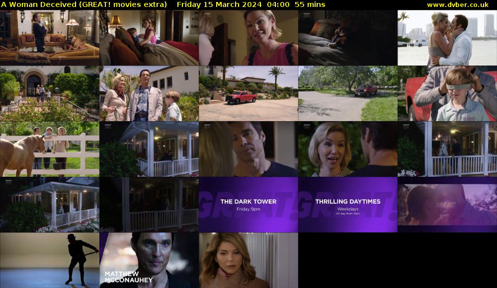 A Woman Deceived (GREAT! movies extra) Friday 15 March 2024 04:00 - 04:55