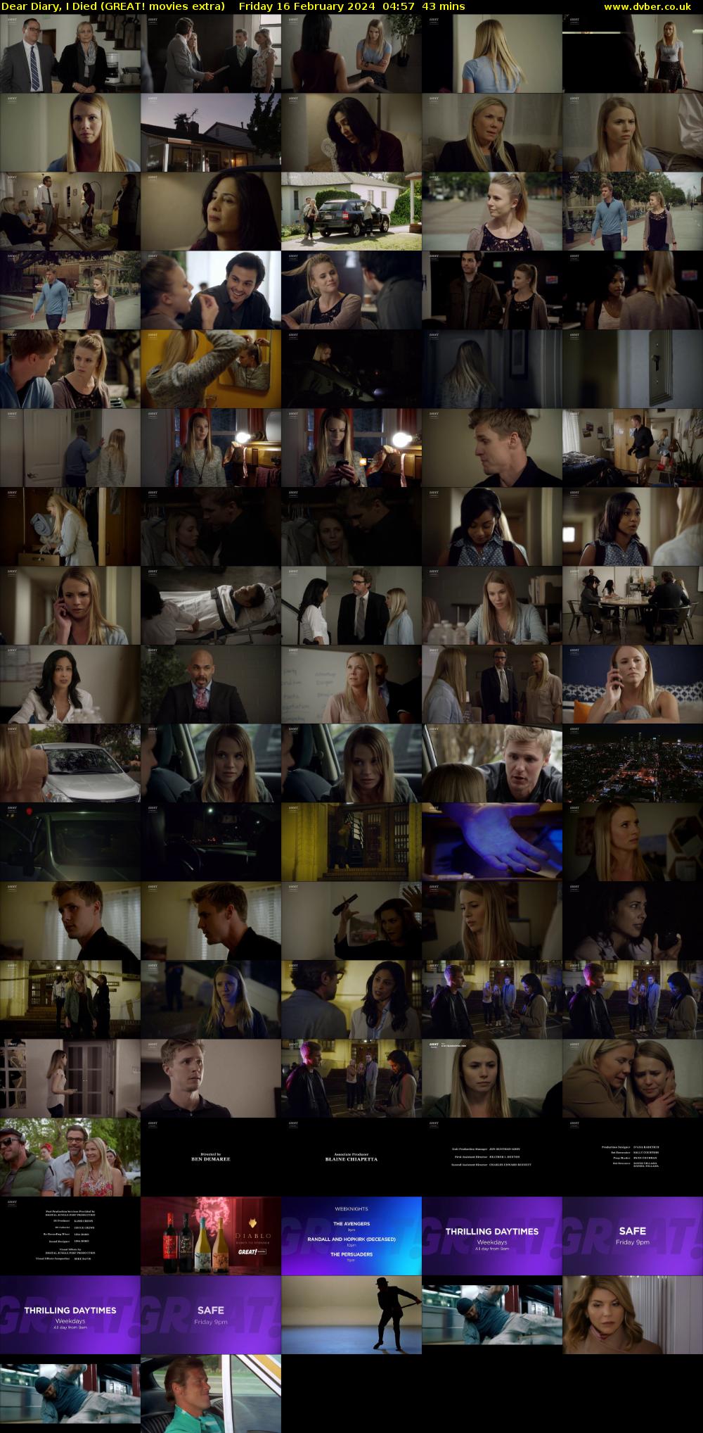 Dear Diary, I Died (GREAT! movies extra) Friday 16 February 2024 04:57 - 05:40