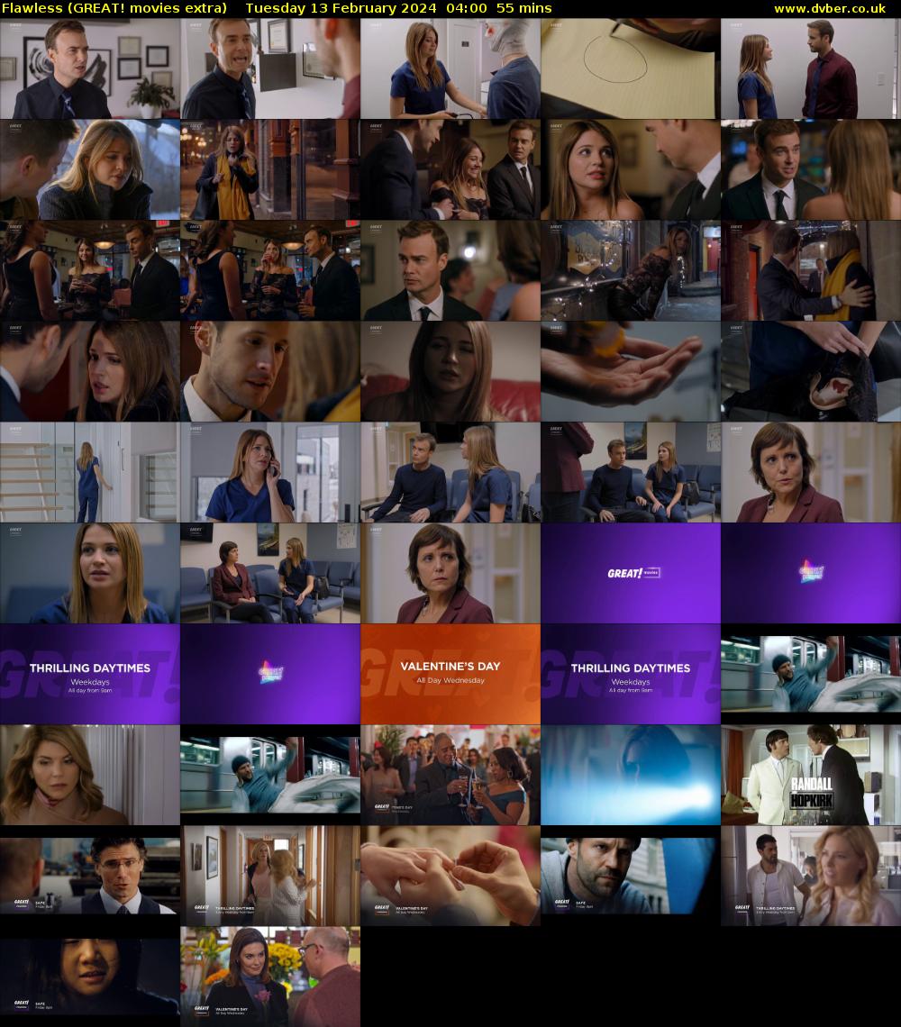 Flawless (GREAT! movies extra) Tuesday 13 February 2024 04:00 - 04:55
