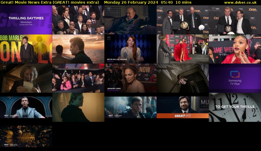 Great! Movie News Extra (GREAT! movies extra) Monday 26 February 2024 05:40 - 05:50