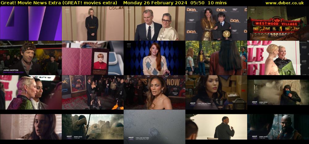 Great! Movie News Extra (GREAT! movies extra) Monday 26 February 2024 05:50 - 06:00