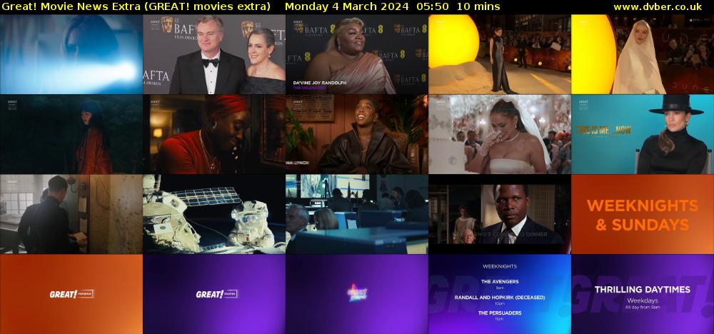 Great! Movie News Extra (GREAT! movies extra) Monday 4 March 2024 05:50 - 06:00
