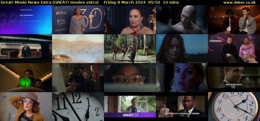 Great! Movie News Extra (GREAT! movies extra) Friday 8 March 2024 05:50 - 06:00