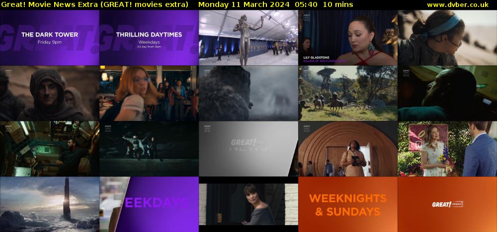 Great! Movie News Extra (GREAT! movies extra) Monday 11 March 2024 05:40 - 05:50