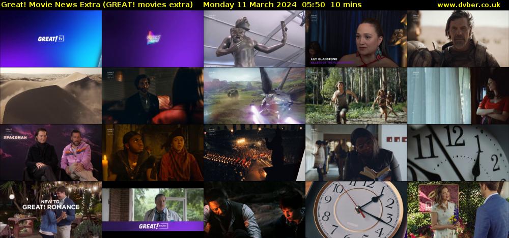Great! Movie News Extra (GREAT! movies extra) Monday 11 March 2024 05:50 - 06:00