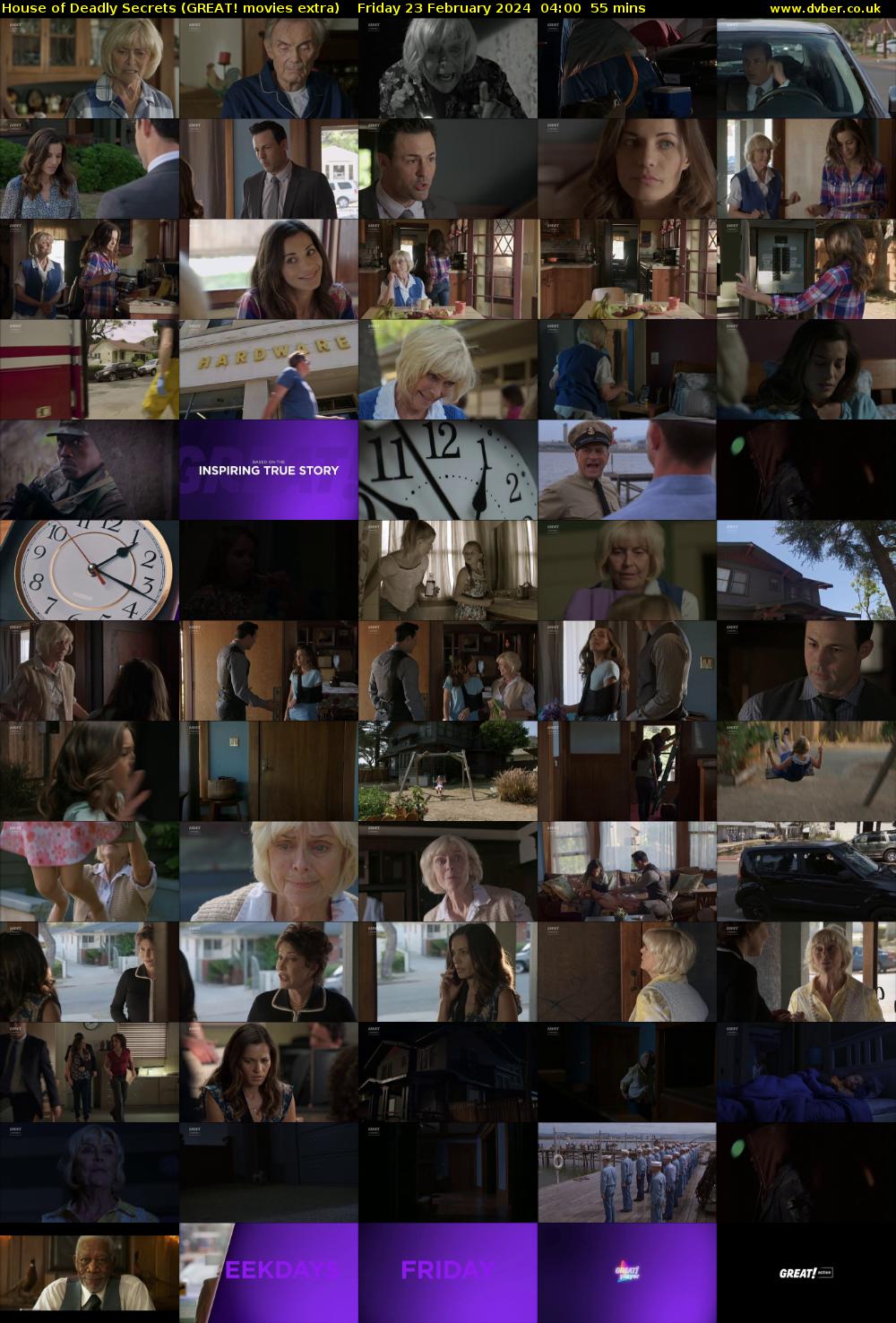 House of Deadly Secrets (GREAT! movies extra) Friday 23 February 2024 04:00 - 04:55