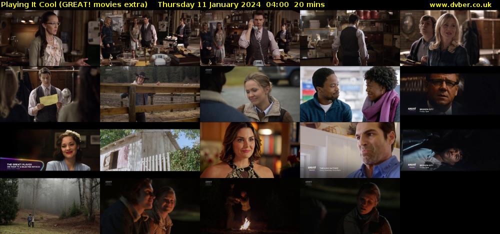 Playing It Cool (GREAT! movies extra) Thursday 11 January 2024 04:00 - 04:20
