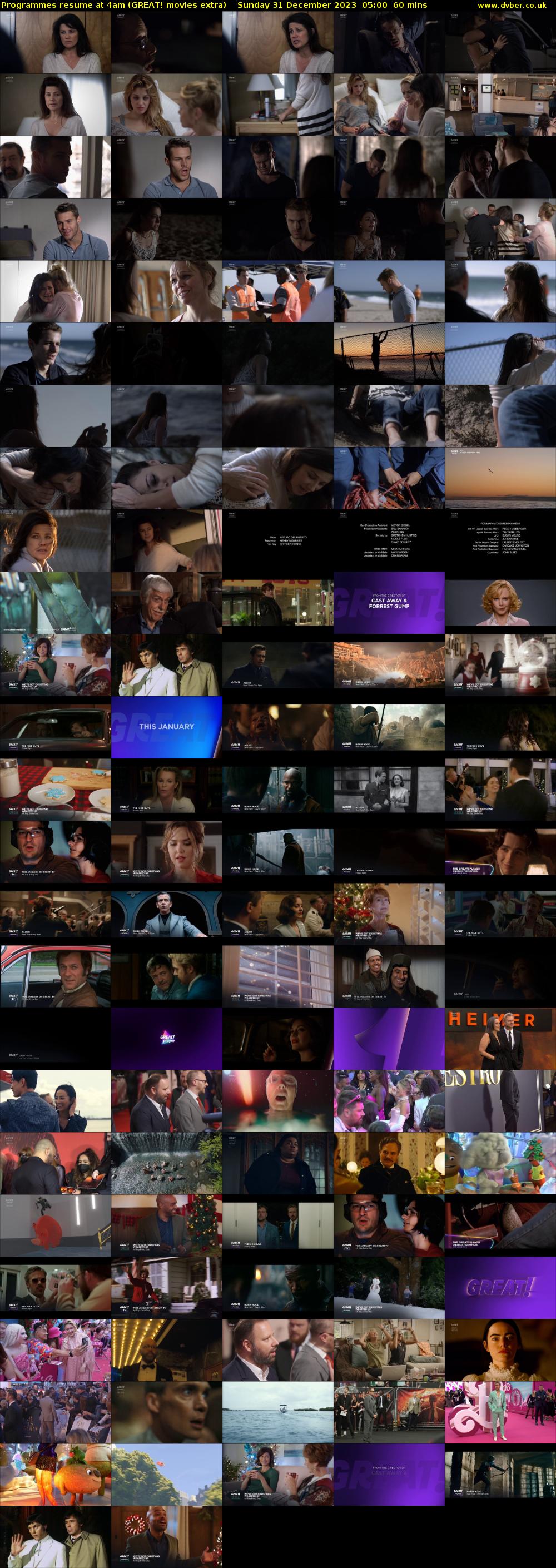 Programmes resume at 4am (GREAT! movies extra) Sunday 31 December 2023 05:00 - 06:00