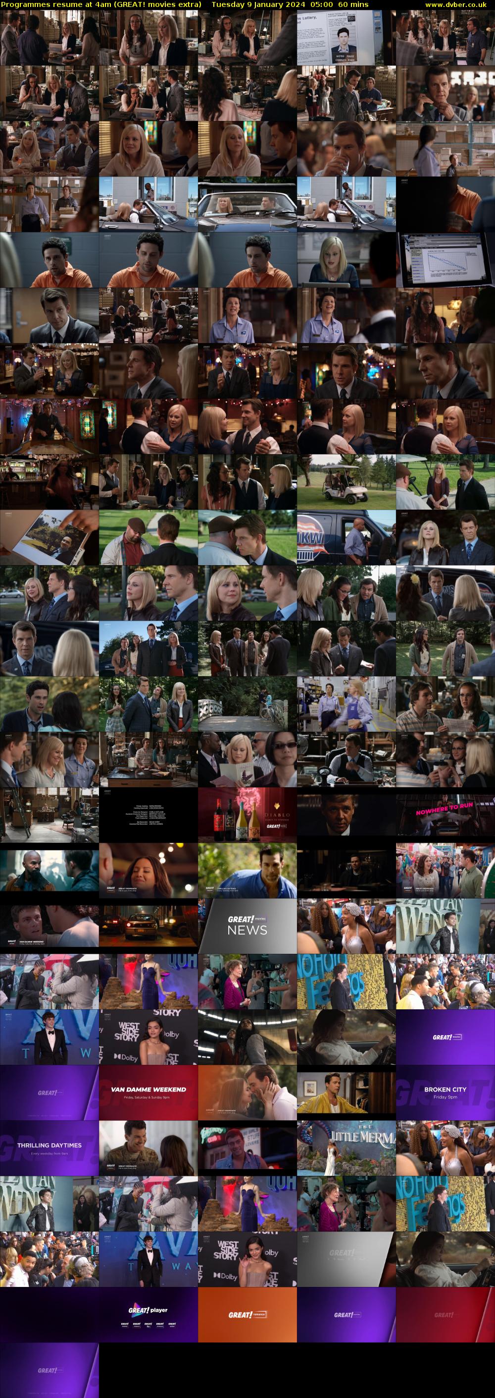 Programmes resume at 4am (GREAT! movies extra) Tuesday 9 January 2024 05:00 - 06:00