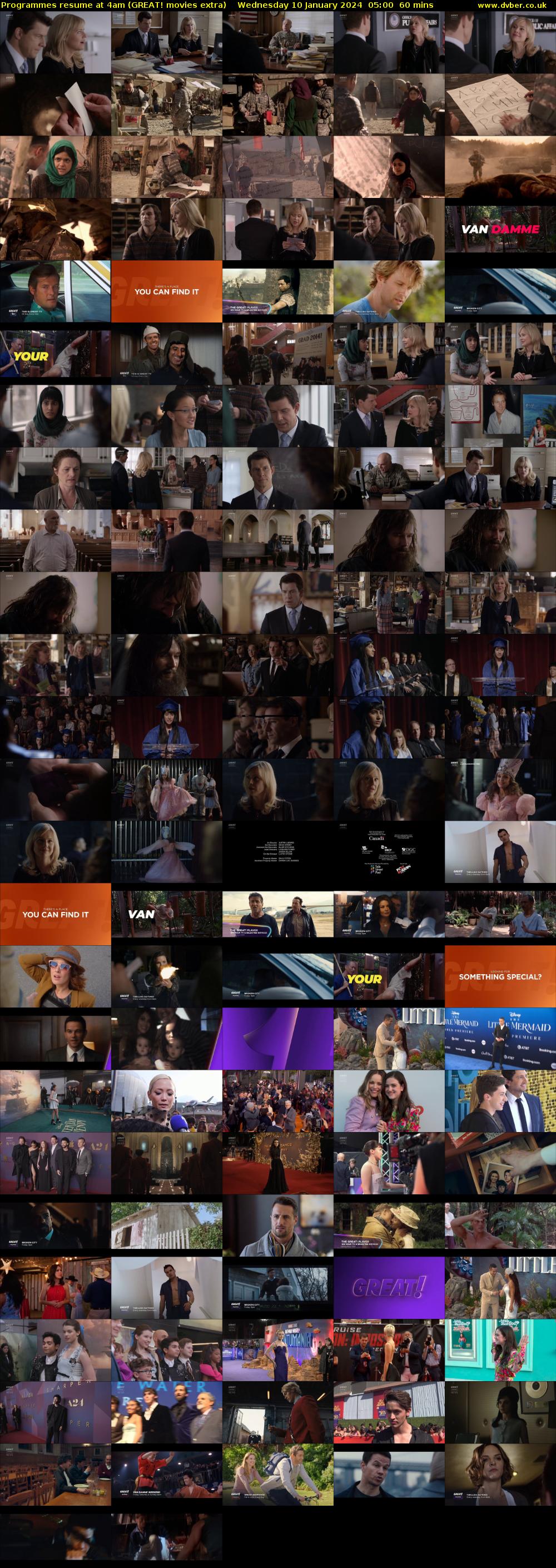 Programmes resume at 4am (GREAT! movies extra) Wednesday 10 January 2024 05:00 - 06:00
