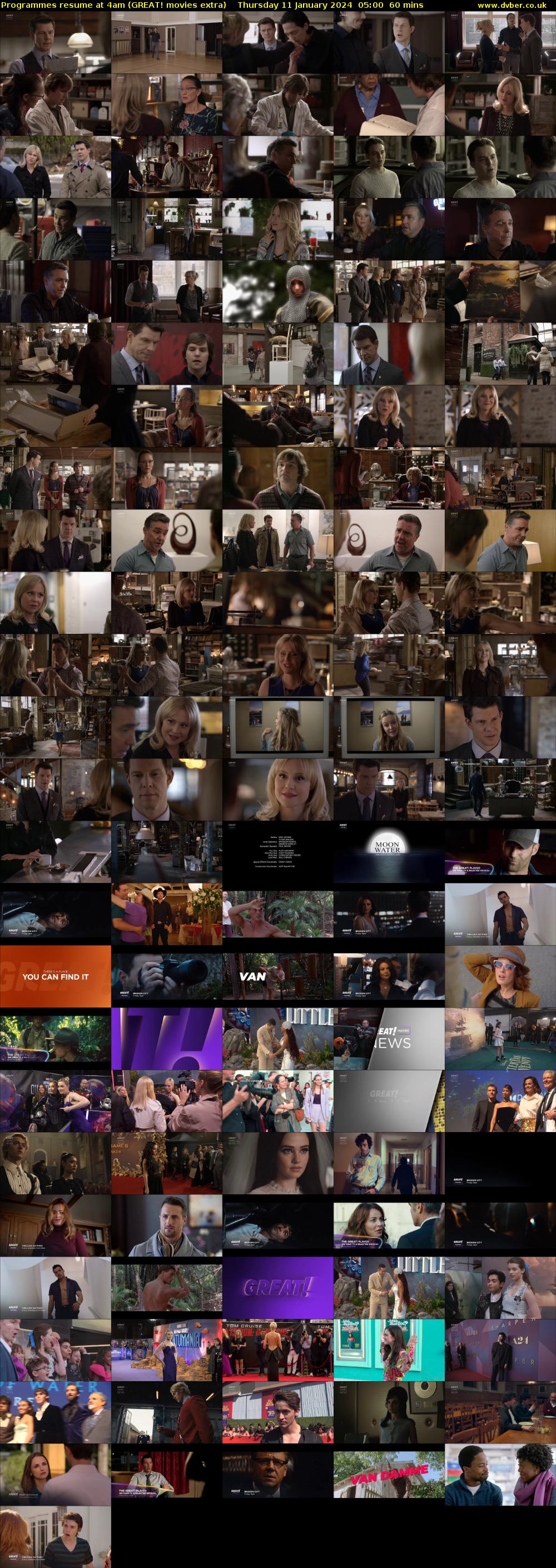 Programmes resume at 4am (GREAT! movies extra) Thursday 11 January 2024 05:00 - 06:00