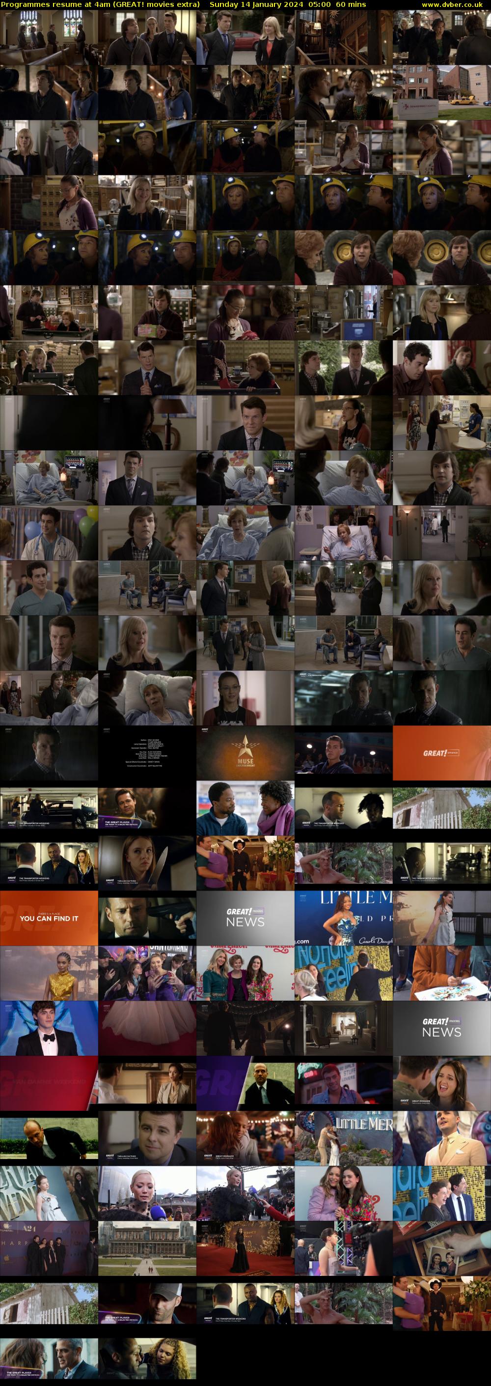 Programmes resume at 4am (GREAT! movies extra) Sunday 14 January 2024 05:00 - 06:00