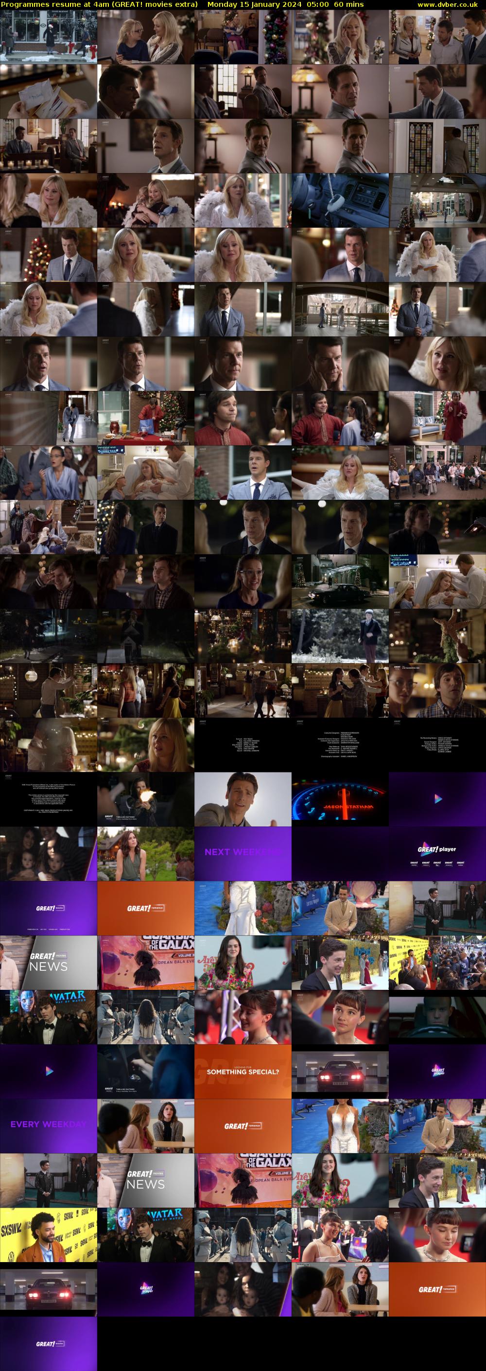 Programmes resume at 4am (GREAT! movies extra) Monday 15 January 2024 05:00 - 06:00