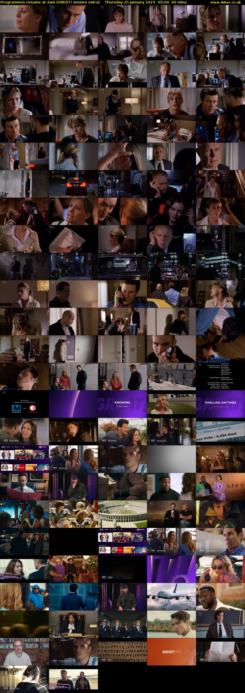 Programmes resume at 4am (GREAT! movies extra) Thursday 25 January 2024 05:00 - 06:00