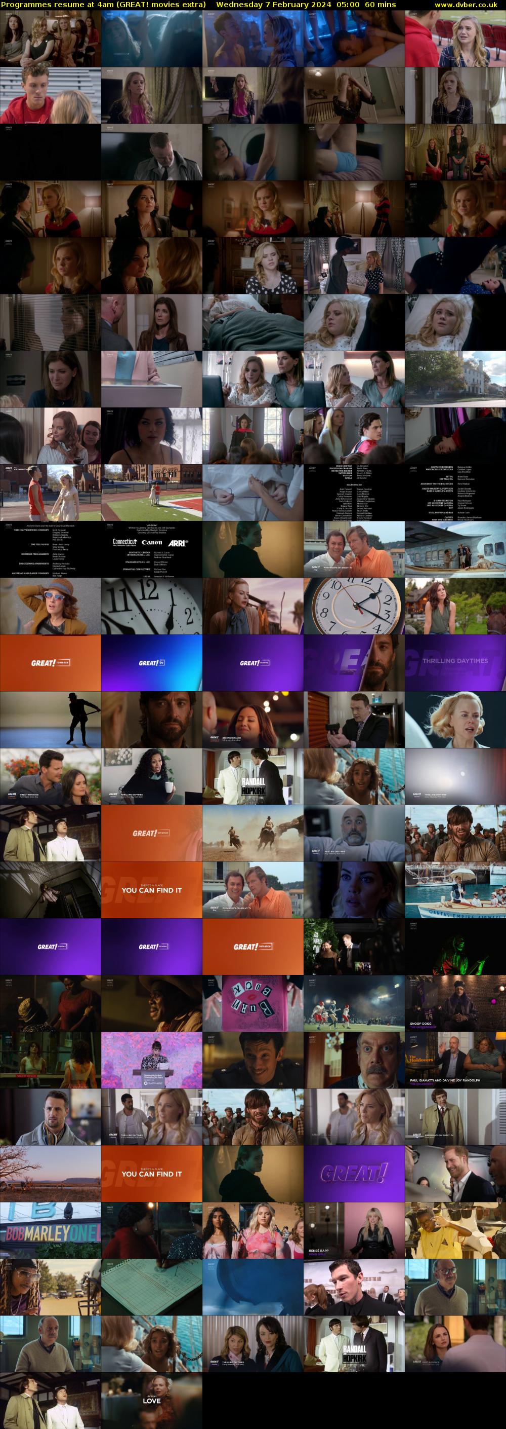 Programmes resume at 4am (GREAT! movies extra) Wednesday 7 February 2024 05:00 - 06:00