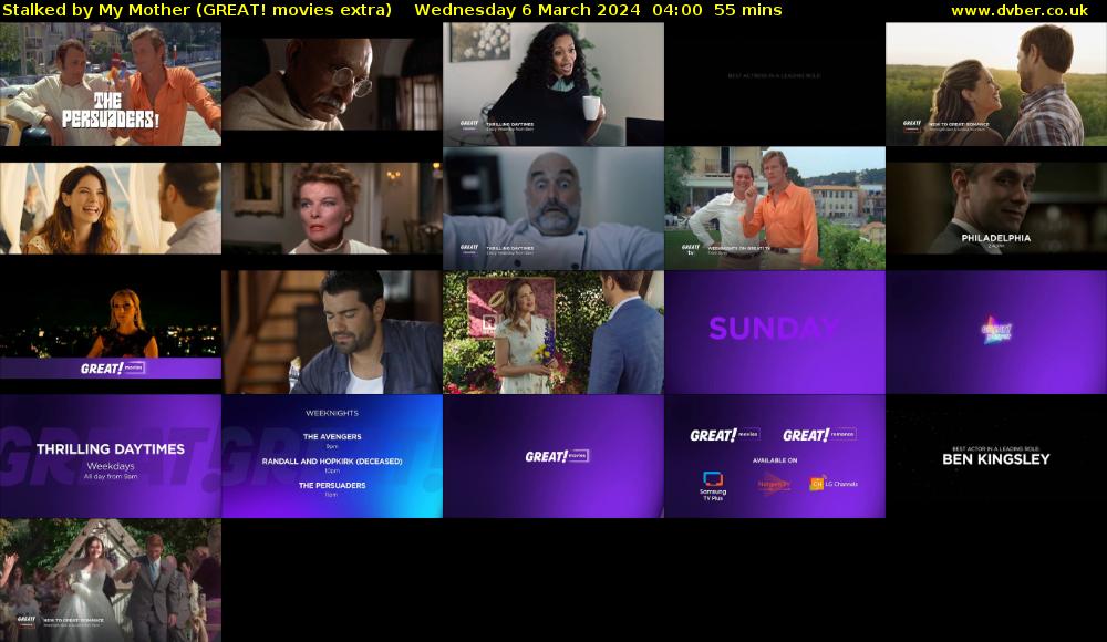 Stalked by My Mother (GREAT! movies extra) Wednesday 6 March 2024 04:00 - 04:55