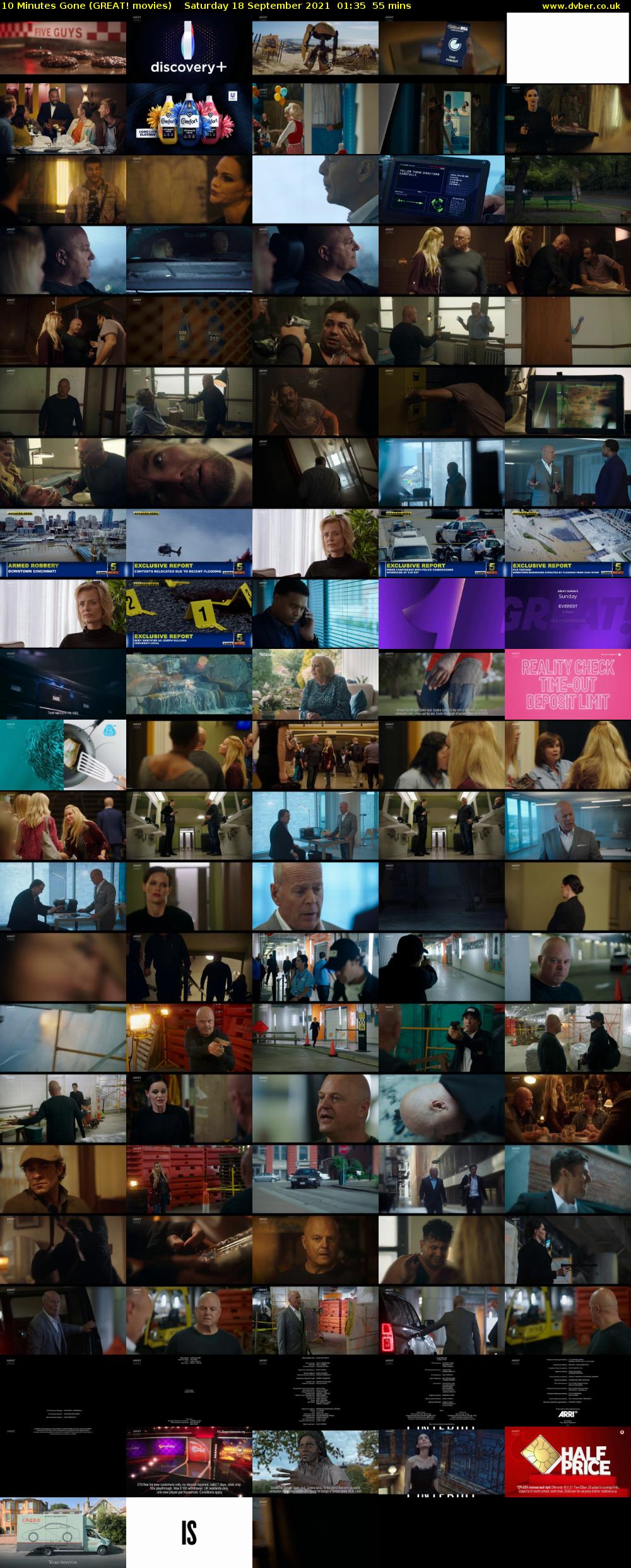 10 Minutes Gone (GREAT! movies) Saturday 18 September 2021 01:35 - 02:30