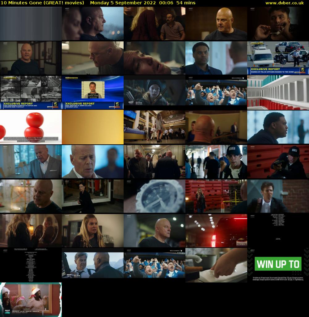 10 Minutes Gone (GREAT! movies) Monday 5 September 2022 00:06 - 01:00
