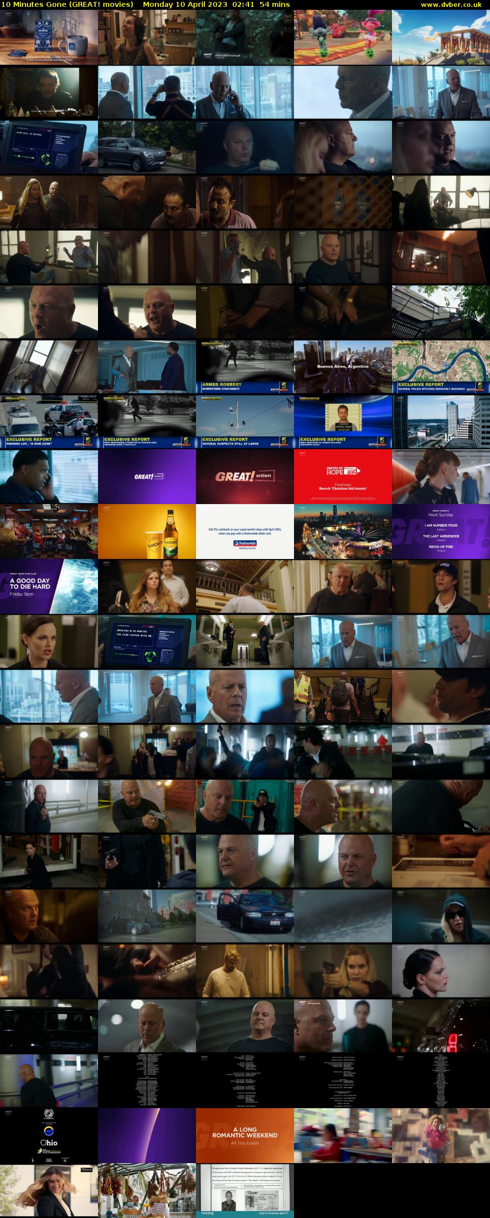 10 Minutes Gone (GREAT! movies) Monday 10 April 2023 02:41 - 03:35