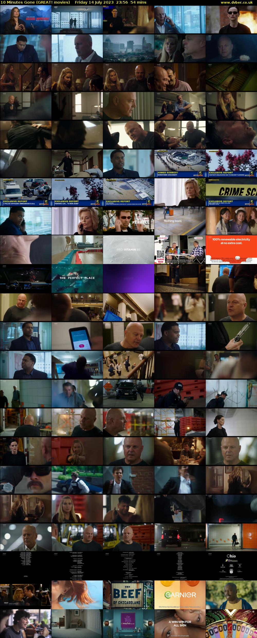 10 Minutes Gone (GREAT! movies) Friday 14 July 2023 23:56 - 00:50