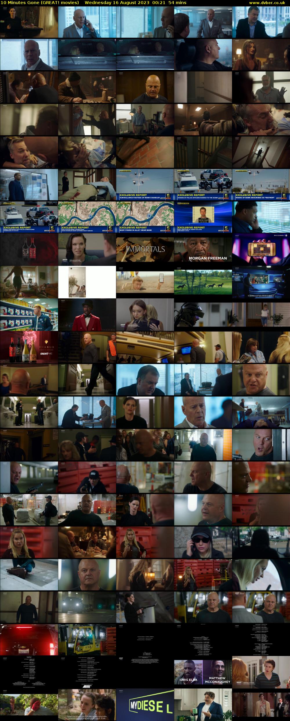 10 Minutes Gone (GREAT! movies) Wednesday 16 August 2023 00:21 - 01:15