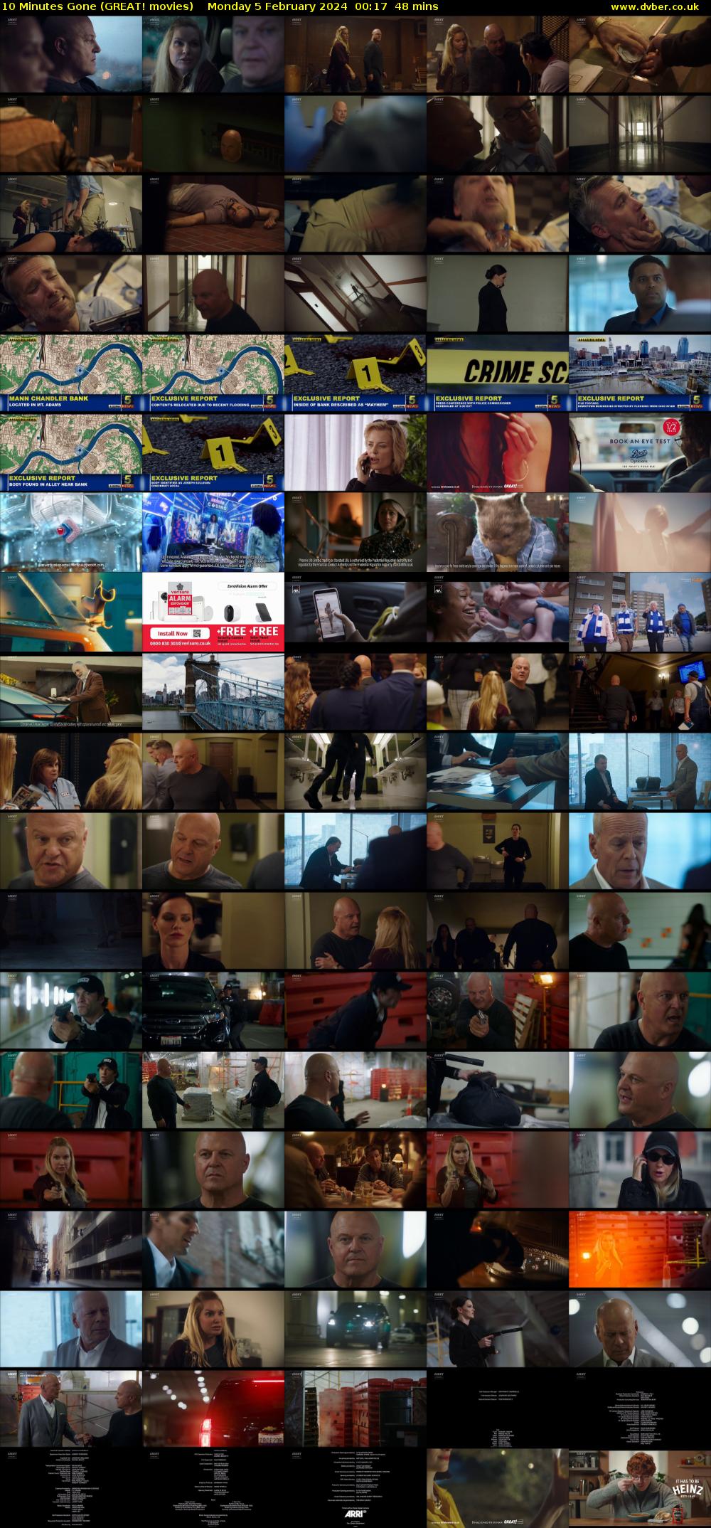 10 Minutes Gone (GREAT! movies) Monday 5 February 2024 00:17 - 01:05