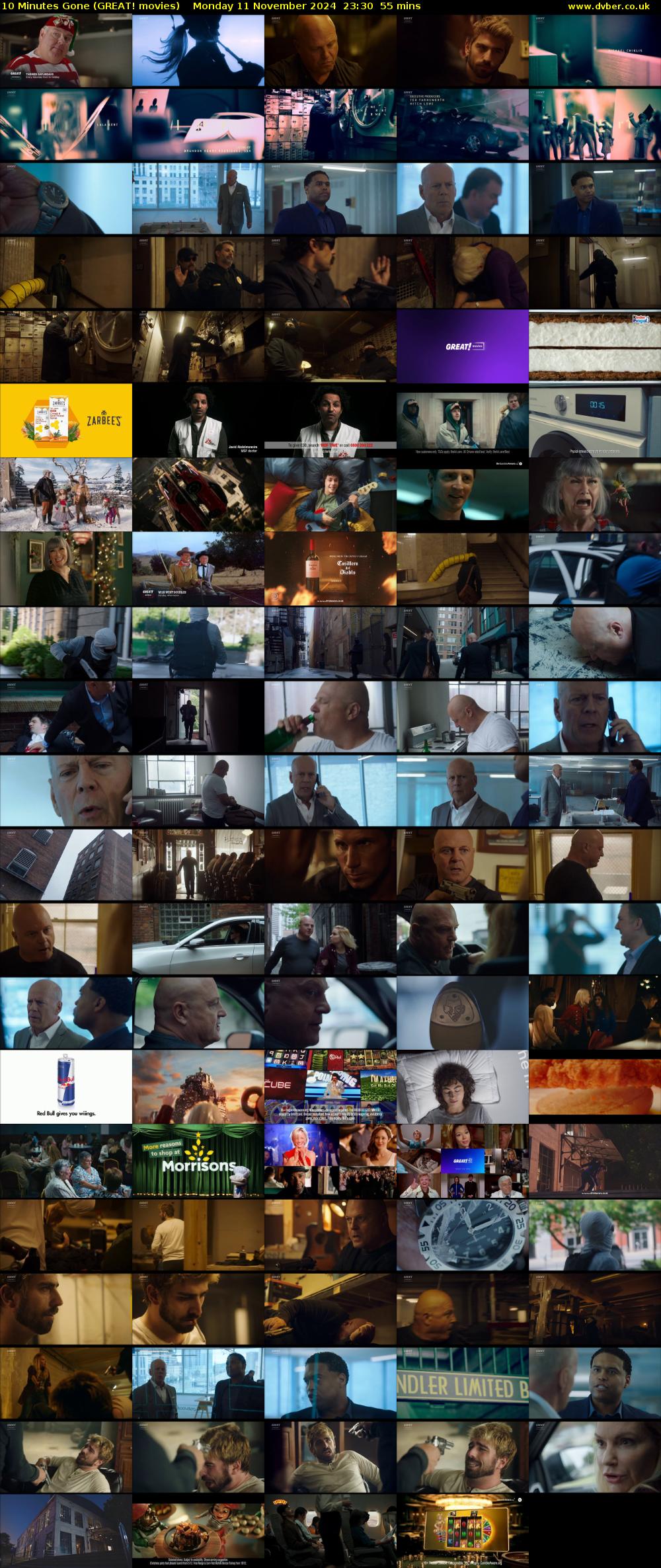 10 Minutes Gone (GREAT! movies) Monday 11 November 2024 23:30 - 00:25