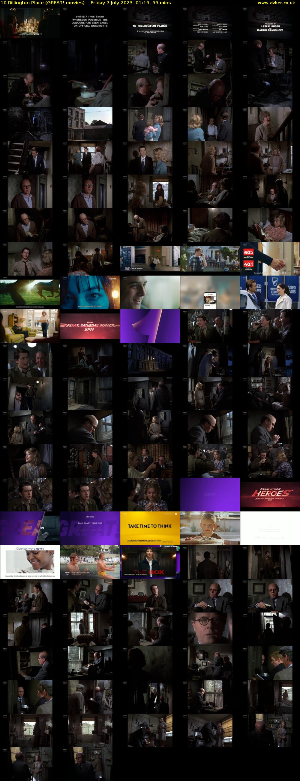 10 Rillington Place (GREAT! movies) Friday 7 July 2023 01:15 - 02:10