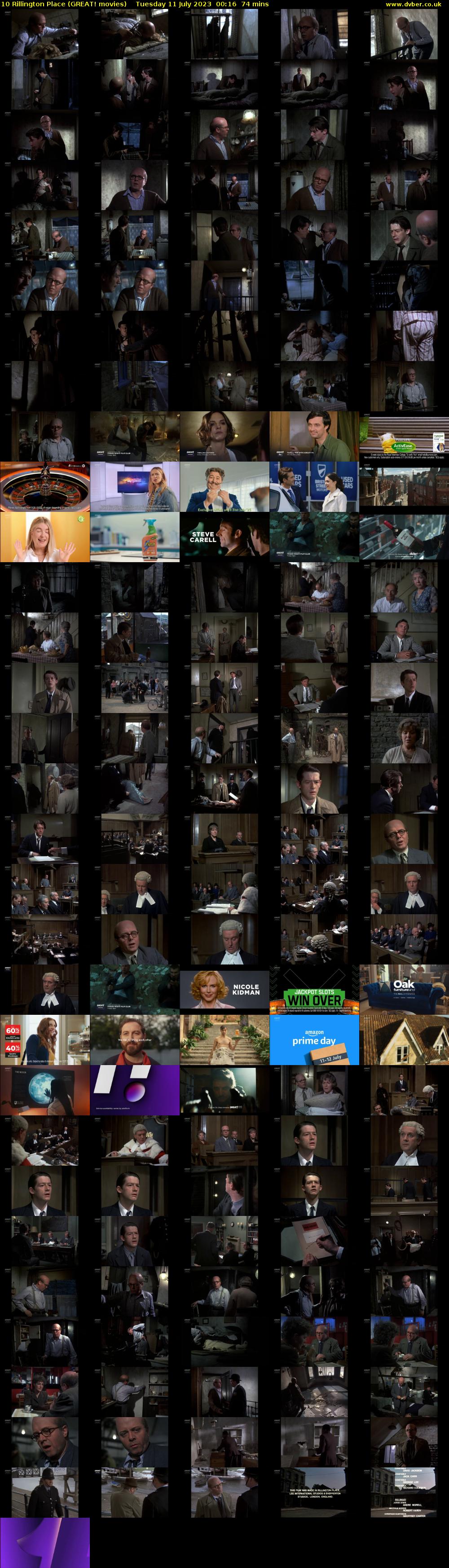 10 Rillington Place (GREAT! movies) Tuesday 11 July 2023 00:16 - 01:30