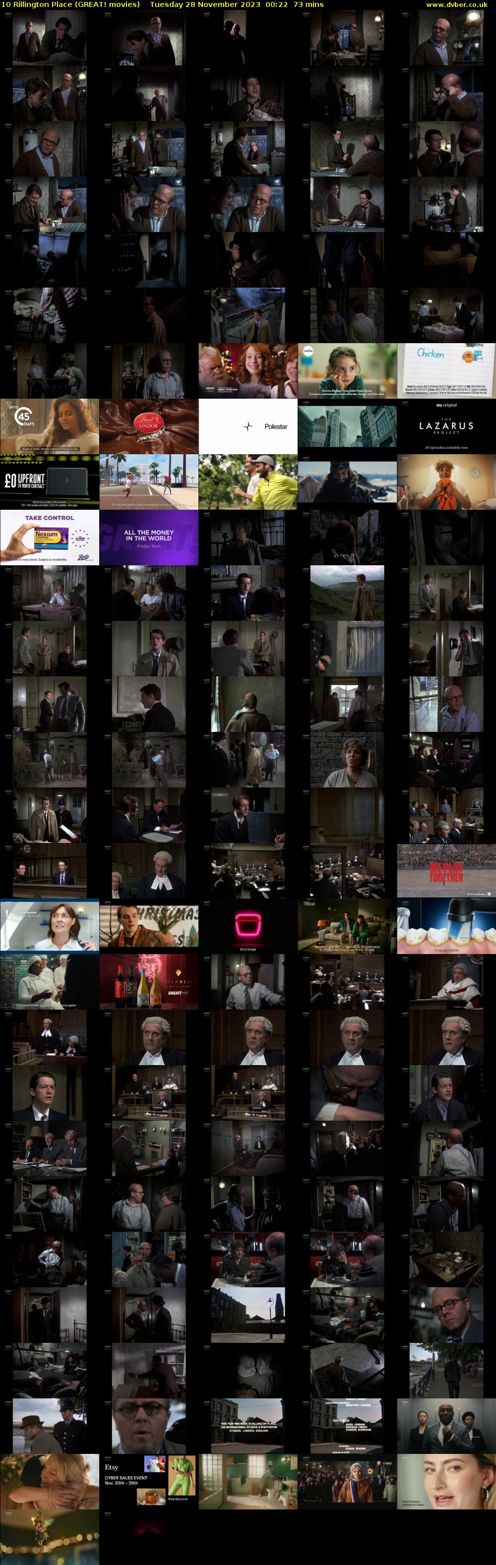 10 Rillington Place (GREAT! movies) Tuesday 28 November 2023 00:22 - 01:35